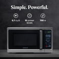 thumbnail image 2 of Farberware Countertop Microwave 900 Watts, 0.9 Cu. Ft. - Microwave Oven With LED Lighting and Child Lock - Perfect for Apartments and Dorms - Easy Clean Stainless Steel, 2 of 5