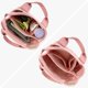 thumbnail image 2 of Bolso de mano de lona para mujer pequeño bolso de mano con cremallera bolso bandolera de lona bolso de hombro con compartimentos, 2 of 5