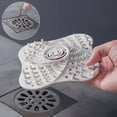 Shower Drain Hair Catcher Durable Silicone Drain Covers with Suction