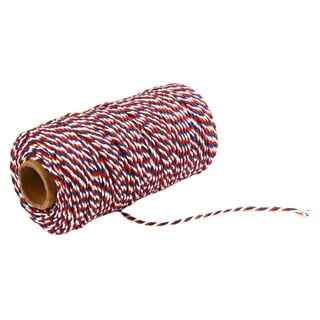 jijAcraft Red Twine String, 656 Feet Valentine's Day Bakers Twine String,  2mm String for DIY Crafts, Present Decoration, Gift Wrapping, Craft