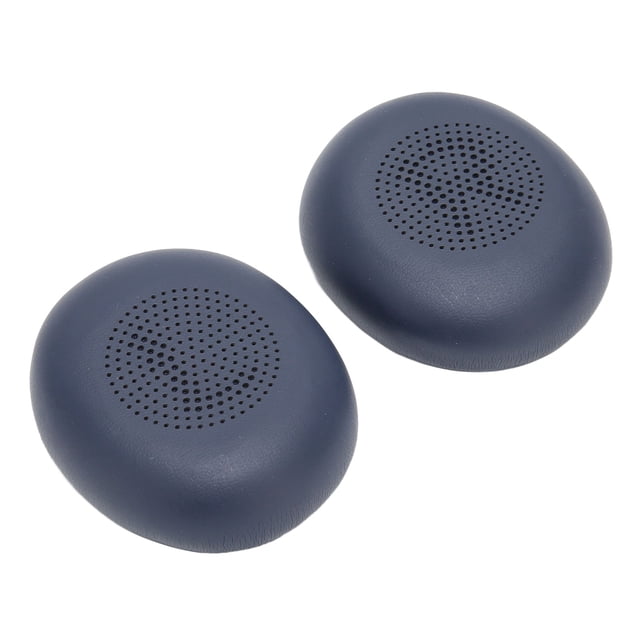M Buder Almohadillas de Repuesto de Cuero Proteico Profesional para Auriculares Jabra ELITE 45h y Evolve2 65 MS UC Color Azul Oscuro (20 cm / 7.8 inches)