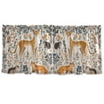 thumbnail image 7 of Yayeee Kitchen Curtains Tier Set of 2 Light Filtering 57"x24" Over Sink Window Panels, Animals in A Forest Pattern, 7 of 7