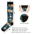 thumbnail image 3 of FORMRS Womens Knee High Socks Casual Long Thick Travel Daily Wear, 1 Pair, Oranges Pattern, 3 of 6