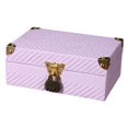 thumbnail image 3 of predolo Farmhouse Style Wooden Storage Box Combination Lock Media Holder for Living Room Style A, 3 of 8
