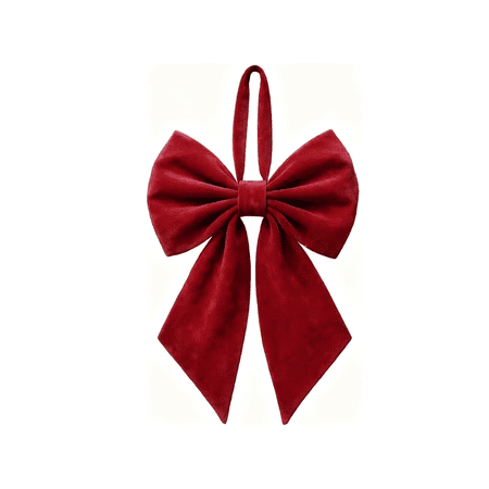 Christmas Tree Topper Bow 22 Large Bow for Xmas Tree Decor Birthday Party Backdrop Ribbon Hanging Decor for Christmas Room Backdrop Wedding Party Coquette Room Decorations (Red Velvet)