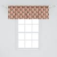 thumbnail image 2 of Ambesonne Giraffe Window Valance, Vintage Safari Savannah with Animal Silhouettes and Abstract Sunset on Zigzags, Curtain Valance for Kitchen Bedroom Decor with Rod Pocket, 54" X 18", Multicolor, 2 of 3