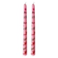 thumbnail image 2 of AHMT Bougies Coniques de 10 Pouces, 2 Pcs, avec Imprimé de Roses Rouges, Bougies à Longue Combustion Non Parfumées et Sans Fumée, Grands Chandeliers avec Mèches en Coton, Idéal pour Mariages, Déco Maison (1-Rose Vif), 2 of 8