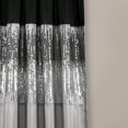 thumbnail image 3 of Panel de cortina para ventana, decoración exuberante, cielo nocturno, 42 x 213 cm, negro y gris, 3 of 6