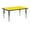 Yellow, variant on Flash Furniture 24''W x 48''L Rectangular Yellow HP Laminate Activity Table - Height Adjustable Short Legs