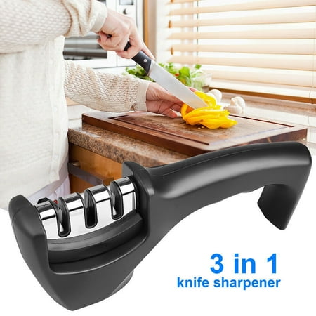

Zengest 3 Stages Knife Sharpener Professional Whetstone Kitchen Sharpening Tool Tungsten