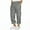 4#Dark Gray, variant on lkfuzj Men's Casual Fashion Solid Color Capris Pants with Pocket & Drawstring Elastic Waist Ankle Length Cargo Pant for Outdoor, Sports, and Daily Wear