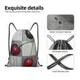 thumbnail image 5 of Drawstring Backpack, Cherries laid Light Waterproof Sports Gym Bag Draw String Back Bag for Men Women, Sackpack Cinch Workout Bag for Sports, Travel, Swimming, Beach, 5 of 8