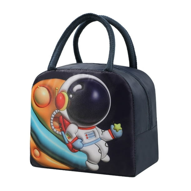 Bonita Bolsa De Almuerzo Con Diseño De Rana, Con Cremallera, Doble Asa