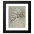 thumbnail image 2 of Hans Hoffmann 12x14 Black Modern Framed Museum Art Print Titled - Head of a Bearded Man (1579), 2 of 5