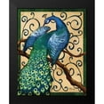 thumbnail image 2 of Brent, Paul 20x24 Black Modern Framed Museum Art Print Titled - Majestic Peacock II, 2 of 5