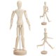 thumbnail image 5 of Maniquí De Madera De 21,7 Cm De Alto, Modelo Humano De Dibujo Ajustable Movible Para Adornos Del Hogar, 5 of 7