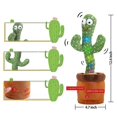 thumbnail image 2 of Cactus bailarín, juguete de cactus que habla repite lo que dices,1,11 Afortunado Sencillez, 2 of 5