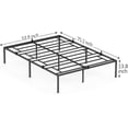 thumbnail image 3 of EastVita Heavy Duty Steel Slat bedstead Anti-slip Support Easy Assembly Mattress Foundation Maximum Storage Noise Free Iron bed, 3 of 8