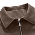 thumbnail image 4 of Zip-Up Jackets for Men Big and Tall Casual Long Sleeve Collared Sherpa Fleece Lined Coats Plus Size M-4XL Warm Outerwear Jacket with Pockets, 4 of 7