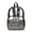 Black Leopard Print, variant on Whosucclay Soccer Ball Star Pattern 17 Inch Transparent Backpack, Dual Side Mesh Pockets Clear Backpack, Wide Shoulder Straps Side Pockets Bookbag for High School