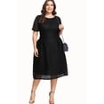 thumbnail image 1 of Vestido Elegante De Fiesta Mujer Dama Talla Extra Plus Negro-Negro-XL DaraBaby Shein Vest045_1, 1 of 4