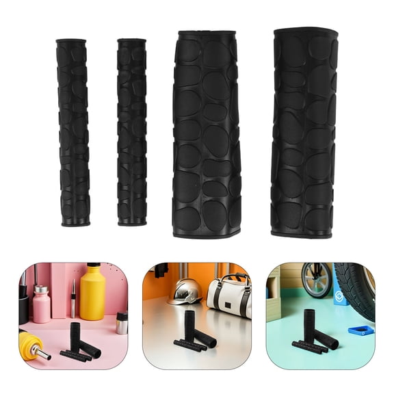 ETHZZLE 4-Pack Motorcycle Handlebar Grips with Brake and Clutch Lever Covers Ergonomic Design for Comfortable Riding