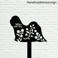 thumbnail image 5 of Handmadetneonsign Lhasa Apso Dog Metal With Stake, Lhasa Apso Dog Metal Name Sign, Dog Metal Stake 66906, 5 of 5