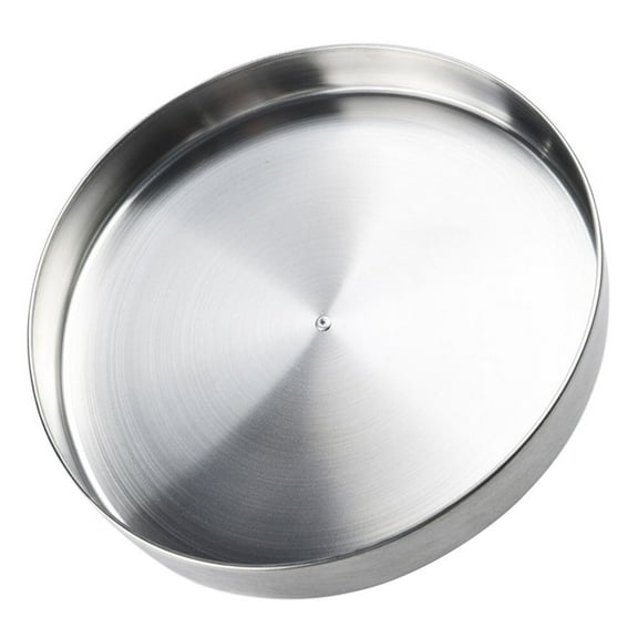 HEANUJJ Stainless Steel Rotatable Spice Storage Shelf Lazy Susan Silver