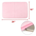 thumbnail image 6 of Unique Bargains 2-Piece Memory Foam Non-slip Floor Rug 24" x 16" Pink, 6 of 7