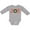 AC-Heather Grey, variant on Inktastic Joy Christmas Ornament with Candy Cane Stripes Boys or Girls Long Sleeve Baby Bodysuit