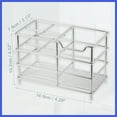 thumbnail image 5 of Vocoste 4 Slots Toothbrush Holder for Kitchen Organizer 304 Stainless Steel  Silver Tone, 5 of 7