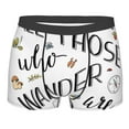 thumbnail image 5 of Uemuo Not All Those Who Wander Are Lost 3 Pattern Men's Boxer Briefs,Trunk Anti-Chafing,Comfortable, Durable, and Stylish Underwear-Small, 5 of 9