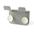 thumbnail image 2 of Inteprter Soporte de pared para secador de pelo, alisador autoadhesivo, soporte para cepillos, estante de almacenamiento de plástico para Almacenamiento y organización del hogar gris, 2 of 6