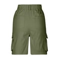 thumbnail image 5 of Bermuda Shorts for Women Cargo Shorts Knee Length Shorts Casual Pants (Green XXL), 5 of 5