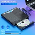 thumbnail image 6 of CAMOTUSE External CD DVD Drive USB 3.0 Slim Portable Disc Player Burner Writer for Laptop PC Mac Desktop, 6 of 8
