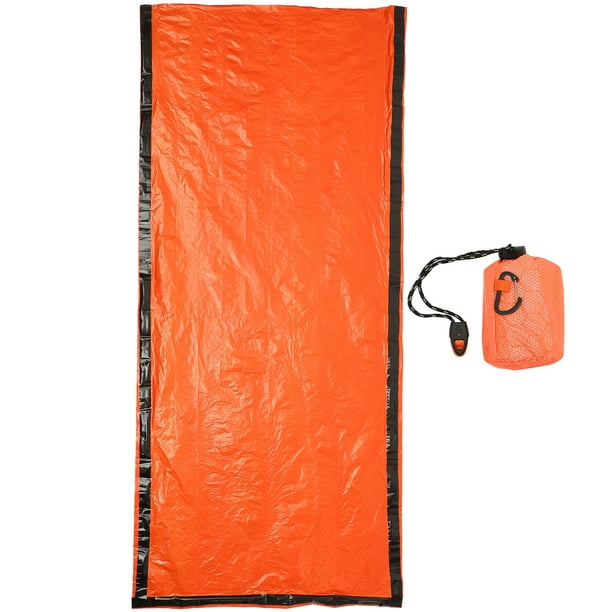 Bolsa de dormir con cordón de película de aluminio PE de emergencia Saco de dormir al aire libre