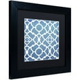 thumbnail image 2 of Trademark Fine Art "Moroccan Blues III" Canvas Art by Color Bakery Black Matte, Black Frame, 2 of 4