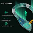 thumbnail image 2 of Ventilador de cuello sin aspas, diseño moderno y ligero para uso en exteriores y viajes, ideal para actividades al aire libre y deportes., 2 of 7