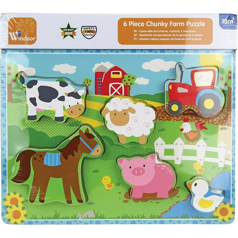 Windsor 6 Pieces Chunky Farm Puzzle 