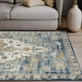 thumbnail image 2 of Abani Porto Collection 7'9" x 10'2" Blue Traditional Medallion Area Rug, 2 of 5