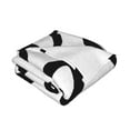 thumbnail image 3 of YFYANG Lightweight Warm Flannel Blanket, Black Circle Graffiti Throw Blanket for Bed, Sofa, Travel, Camping, 60"x50", 3 of 7