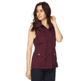 thumbnail image 6 of PacificPlex Womens Anorak Cotton Cargo Utility Vest, Junior Plus 3X, Wine, 6 of 8