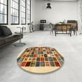 thumbnail image 3 of Ahgly Company Indoor Rectangle Contemporary Sienna Brown Abstract Area Rugs, 2' x 4', 3 of 6