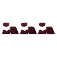 thumbnail image 3 of Transemion 1/2/3/5 3pieces Anti-slid Particles Rug Set Secure And for Slip-free Bathroom Mats For Wine Red 3PCS, 3 of 6