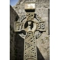 thumbnail image 2 of Kaveney, Wendy 23x32 Black Ornate Wood Framed with Double Matting Museum Art Print Titled - Ireland, Co Mayo, Cross at Burrishoole Abbey, 2 of 4