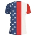 thumbnail image 4 of Awdenio Mens T-shirt Summer Fashion Casual Round Neck Short Sleeve American Flag Printed T-shirt Top For Spring Summer Holiday Leisure Vacation Men's Clothing As Gift, 4 of 5