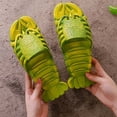 thumbnail image 4 of Toddler Boys Girls Cartoon Sandels Crayon Shaped Kids Slippers Funny Lobster Design Non Open Toe Waterproof Lightweight Breathable Shoes for Indoor Outdoor Summer Use, 4 of 5