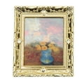 thumbnail image 4 of Pinta de Arte de Miniaturas, Modelo de Simulacia Vérgica de Oro Patrón de Flores Decoración de Pinta Al ÓLeo para 1:12 Casa de Muñecas, 4 of 7