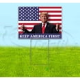 thumbnail image 1 of Keep America First (18" x 24") Yard Sign, Includes Metal Step Stake, 1 of 6