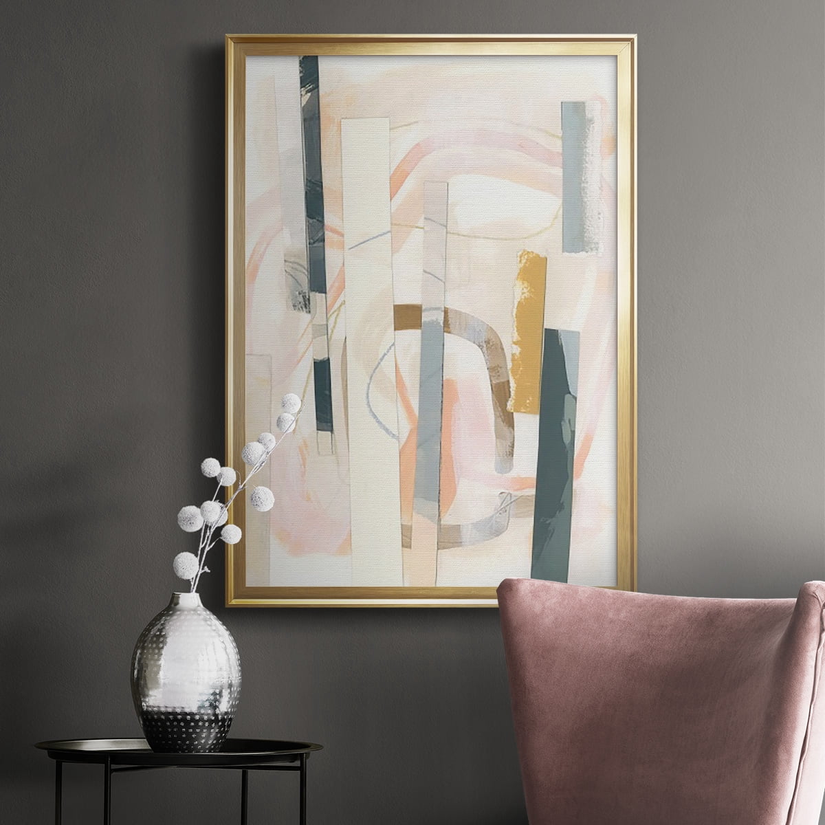Melon Litmus III Premium Framed Print, in Gold, Black, or Silver - Ready to Hang